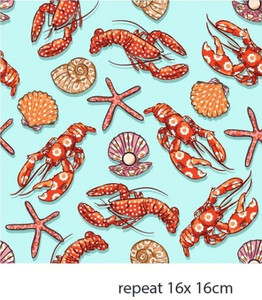 Lobsters on Blue UV 50+ Swim