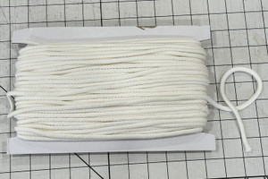Off White Round Cotton Cording - Sold by the Yard