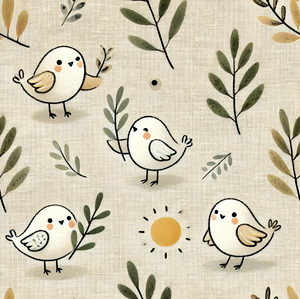 Birds & Sunshine Cotton Lycra Knit