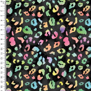 Rainbow Leopard Spots Bamboo Lycra
