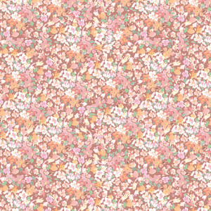 Packed Mini Floral on Blush Cotton Lycra Knit Packed Mini Floral on Blush Cotton Lycra Knit