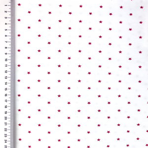 Red Mini Stars Cotton Lycra Knit Red Mini Stars Cotton Lycra Knit