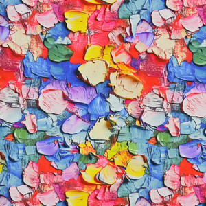 Rainbow Paint Smudges Cotton Lycra Knit Rainbow Paint Smudges Cotton Lycra Knit