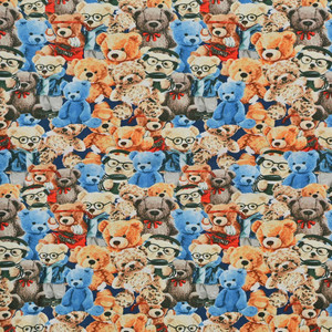 Packed Teddy Bears Cotton Lycra Knit Packed Teddy Bears Cotton Lycra Knit