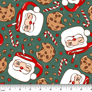 Custom Cookies for Santa Cotton Lycra Knit