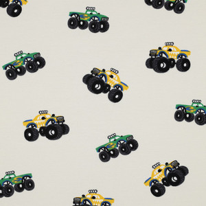 Monster Trucks on Cream Heavy Sweatshirt Fleece Monster Trucks on Cream Heavy Sweatshirt Fleece