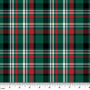 Christmas Tartan Bamboo Cotton Lycra Christmas Tartan Bamboo Cotton Lycra
