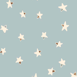 Stars on Blue Brushed French Terry Stars on Blue Brushed French Terry