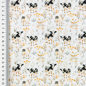 Holstein Cows Cotton Lycra Knit