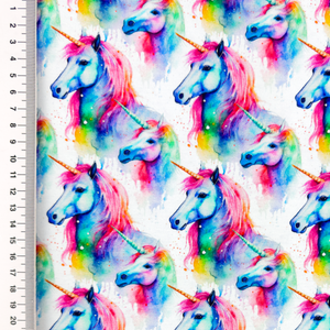 Majestic Unicorns Cotton Lycra Knit Majestic Unicorns Cotton Lycra Knit