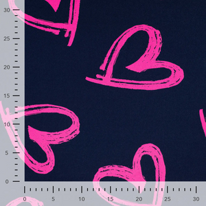 Neon Hearts on Navy Jegging Neon Hearts on Navy Jegging