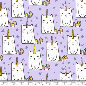 Unicorn Kitties on Lilac Softshell