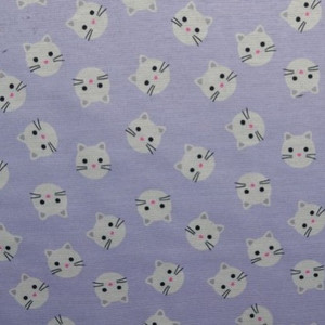 Kitty Cats on Lavender Alpine Fleece Kitty Cats on Lavender Alpine Fleece