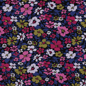 Odette Floral on Black French Terry Odette Floral on Black French Terry