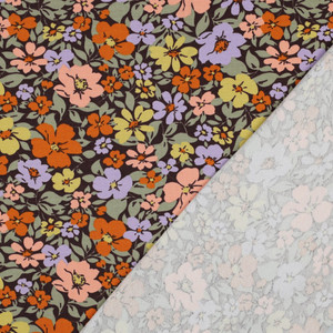 Odette Floral on Autumn Hues French Terry