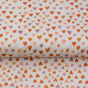 Blush & Rust Hearts Cotton Lycra
