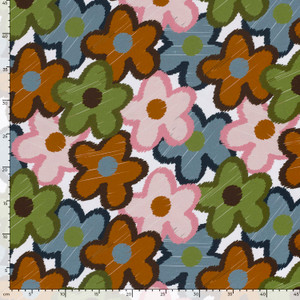 Retro Blooms French Terry
