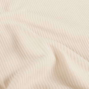 Cream Jersey Rib Knit