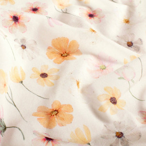 Blush & Yellow Floral Cotton Lycra