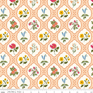 Riley Blake Virginia Rose Wallflower Shell Quilting Cotton