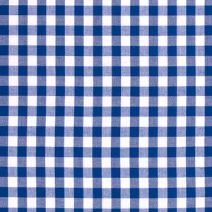 Royal Blue Gingham Poplin