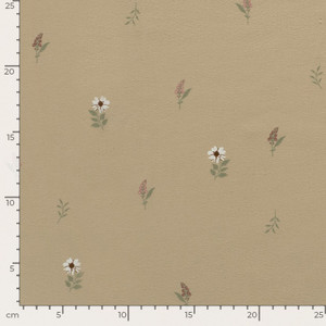 Mini Floral on Mocha Cotton Lycra