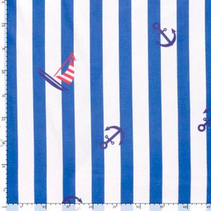 Sailboat Stripe Terry Cloth