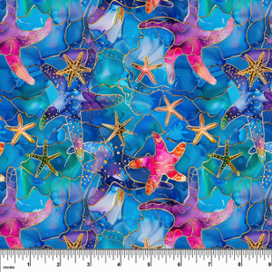 Custom Alcohol Ink Starfish Swim