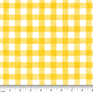 Custom Yellow Watercolor Gingham Swim