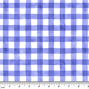 Custom Periwinkle Watercolor Gingham Swim