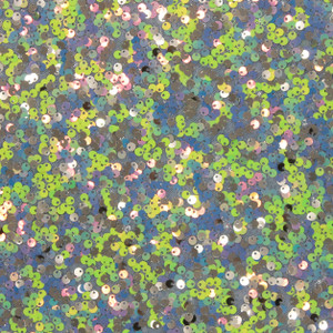 Green, Blue & Silver Sequin Stretch Tulle