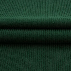 Hunter Green Fleece Rib Knit