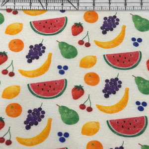 Custom Summer Fruit Bamboo Lycra Knit