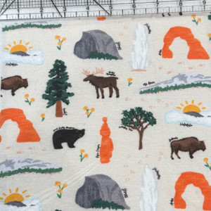 Custom National Parks Bamboo Lycra Knit