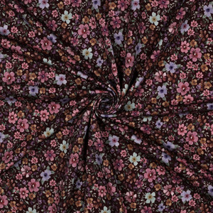 Sophia Packed Burgundy Floral Cotton Lycra