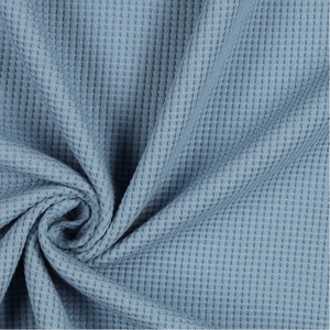 Dusty Blue Organic Waffle Jersey