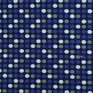 Blue & Green Polka Dot Cotton Lycra