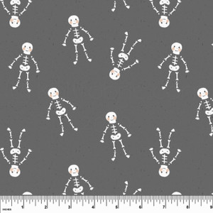 Custom Spooky Skeletons Cotton Lycra Knit