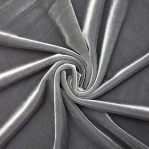 Knit Basics Silver Stretch Velvet