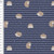 Cute Hedgehogs on Navy Cotton Lycra