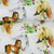 Horses on White Cotton Lycra
