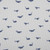 Navy Whales on Light Blue Stripes Poplin