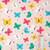 Summer Butterfly on Pink Cotton Lycra Knit