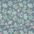 Jungle Leaves on Dusty Blue Cotton Lycra Knit