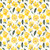 Yellow Blooms on Ivory Cotton Lycra