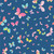 Butterflies on Blue Cotton Lycra