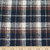 Navy, Brown & White Plaid Flannel