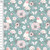 Sweet Springtime on Mint Cotton Lycra