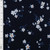 White Floral on Navy 4X2 Rib Knit