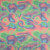 Pink & Blue Swirl Hologram Double Brushed Poly